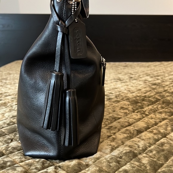 COACH Black Leather Bag - Picture 3 of 9